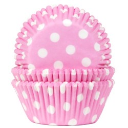 Polkadot Baby Pink, 50 st muffinsformar